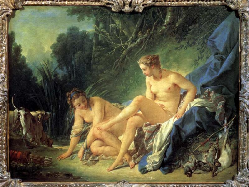 Francois Boucher Diana After Bathing oil painting picture
